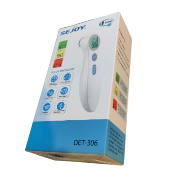 🗺️ New in box! Sejoy DET-306 No Touch Infrared Forehead Thermometer MSRP $74 - Picture 3 of 11